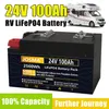 LIFEPO4 24V 100A 200AH 300AH 배터리 팩 25.6V 2560WH 5000 DEEP CYCHER RV 태양계 가정 에너지 저장