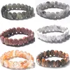 Bracelets à maillons Bracelet en cristal naturel Reiki énergie de guérison pierres d'oeil de tigre bracelets Yoga soulagement du stress méditation bijoux cadeau pour hommes