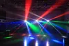 Moving Head Lights Mini LED 8x10W RGBW Moving Head Light LED Spider Beam Stage Lighting DMX 512 Spider Light Bra för DJ Nightclub Party Q231107