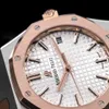 AP Swiss Luxury Orologi del polso Royal Oak Series 77350SR.OO.1261SR.01 Disco bianco 34mm Set completo E7F4