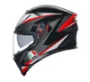Kask Moto AGV Tam Yüz Kaza Kaskları Tam Yüz Motosiklet Kask K5 S Karbon Fiber ACU Plazma Siyah Gri Kırmızı WN Enj5 Ahnx