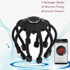 Masseur de tête électrique Octopus Griffe Masseur de tête Traitement du cuir chevelu Grattoir de tête Soulage la pression Fatigue Vibration Bluetooth Stimulation des cheveux 230406