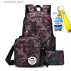Backpacks Waterproof travel laptop backpack children School Bags teenager Boys girls camouflage school Backpack set high School backpack Q231108
