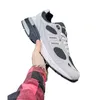 Scarpe da corsa Scarpe firmate in pelle scamosciata Lettera Sneakers sportive Scarpe casual per uomo Donna Scarpe da esterno traspiranti in rete Scarpe da jogging stringate con fondo spesso Scarpe oversize