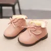 Bottes d'hiver pour bébés filles, chaussures à la cheville, avec peluche, très chaudes, pour petits enfants, taille 16-25