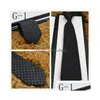 Neck Ties Mens Tie Fashion Bow Brand Yarn-Dyed Retro Party Casual Drop Delivery Accessories Dhsf0