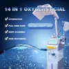 Gros oxygène Aqua Peeling Micro Hydradermabrasion Machine 14 en 1 humidité de la peau huile de nettoyage en profondeur réduire le dispositif de soulagement de la fatigue oculaire ionique avec photothérapie