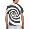 Herren-T-Shirts 2023 Herrenmode-Sommer-Kurzarm-T-Shirt Lässiges hypnotisches Spiral-T-Shirt für den Mann voll bedruckt