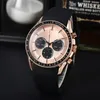 Men luxury designer Automatic tachymetre quartz 6 hands Watch rubber steel band Multifunctional Watches