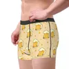Underpants padrão com caneca de cerveja homens roupa interior boxer briefs shorts calcinha humor respirável para o sexo masculino