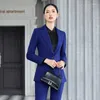 Pantalones de dos piezas para mujer, traje elegante de primavera 2023, chaqueta informal, pantalones, conjunto de dos piezas, chándal de oficina, conjuntos con chaqueta