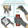 Cycling Gloves Touch Screen Non-slip Silicone Mittens Compression Hand With Warm Pressure Half-finger Mitten