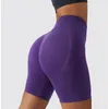 Aktiva shorts sömlösa kvinnors push up hög midja andas ut utomhus springande sport fitness träning tights bulfing leggings korta