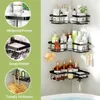 Dusch Caddy Shelf Organizer Rack, Self Adhesive Badrumshyllor Korg, Home Farmhouse Wall inuti Organisation och förvaringsdekor, ingen borrning