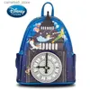 Zaini Peter Pan Glow Clock Zaino Donna Borsa a tracolla con doppia tracolla Borsa in pelle PU Zaino portaoggetti Rosetta Q231108