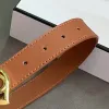 Designer Genuine Leather Belts For Women Mens Cowskin Belt Luxurys Woman Gold Love Heart Buckle Belt Fashion Waistband Cintura Ceinture