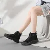 Boots Female 2022 Spring New Student Wild Knight Boots Short Tube Tube Top Top Small Short Boots Canvas Shoes 35-40 AA230406