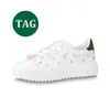 2023 Chaussures de sport Designer Coach Baskets Virgil Mocassins Cuir de veau Abloh Noir Blanc Vert Rouge Bleu Plate-forme recouverte de cuir Low Sneaker Taille 36-42