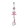 Navel Bell -knappringar D0106 LIZARD BELLY NAVEL SUL