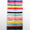 Hårtillbehör 200 st 20 färger 1,5 cm bredd mode nylon pannband slips för flickor barn fiende band elastiska band