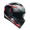 Kask Moto AGV Tam Yüz Kaza Kaskları Tam Yüz Motosiklet Kask K5 S Karbon Fiber ACU Plazma Siyah Gri Kırmızı WN Enj5 Ahnx