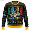 Suéter feminino feio suéter de natal presente Papai Noel pulôver moletom 3D masculino e top de lã outono/inverno 2023 novidadeL231107