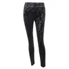 Damen-Leggings, schwarze lange Hosen für Frauen, hohe Taille, Leging, bedruckte Hosen, Vintage-Kleidung, lässige Streetwear-Kleidung