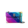 borsa da uomo famosa borsa kurt geiger borsa arcobaleno Borsa firmata 10a Pelle Londra Donna Uomo Mini Borsa a tracolla Cartello in metallo Pochette Pochette Tote Crossbody