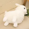 25 centimetri Cute Cartoon Pecora Alpaca Bianco Peluche Per I Bambini Del Bambino Morbido Cotone Fluff Divertenti Giocattoli di Peluche Nano Bambole Per Bambini regali LA203