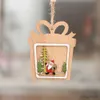 Decorazioni natalizie 1 PZ Stile casuale Ciondolo in legno di Babbo Natale Decorazioni di buon Natale per la casa Pupazzo di neve Ornamenti Decorazioni per l'albero di Natale Capodanno R231107