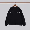 Designer Luxury Balans Classic Pullover Sweater Unisex 2023 Spring and Autumn New Trend Round Neck Loose Cotton Par Long Sleeve Fashion Hoodie