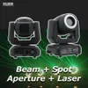Moving Head Lights NEW Mold LED With Aperture Beam Spot Laser Effect 4in1 Moving Head Light For DJ Disco Stage Wedding Music Party Nightclub DMX512 Q231107