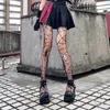 5 PC Sexy Socks Sexy women seamless pantyhose net tight nylon female hosiery stockings Fishing Silk Socks Dark Halloween Skull Head pr267 Z0407