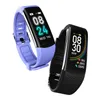 C6S 0.96 pouces étanche fréquence cardiaque tensiomètre Fitness Bracelet intelligent