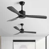 Ventilatore da soffitto industriale nero da 42/52 pollici Soggiorno Uso domestico Ristorante Ufficio commerciale DC Senza lampada Venti forti