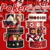 Confezione regalo Poker Washi Tape Set Carta per mascheratura Lamina d'oro Adesivo per scrapbooking Confezione di cancelleria Artigianato fai-da-te Modelli di carte da gioco 10 rotoli