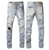 Designer Jeans Mens Jeans Pur-Jeans Designer Pants pantalones Mens Ripped Jean Straight Regular-Jeans Denim Tears Washed Hole 30-32-34-36-38