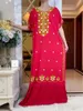 Etnische kleding zomer katoenen jurken met grote zoom korte mouw Afrikaanse Dashiki borduurwerk Abaya kaftan elegante dame Dubai Maxi Casual