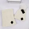 Set di due pezzi in stile 24 Cappelli lavorati a maglia Cappello nuovo invernale Cappello unisex Cappello lavorato a maglia di marca di moda Multiplo