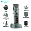 Hair Trimmer VGR professional hair clipper cordless hair clipper V-696 men's rechargeable hair clipper 230406