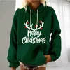 Men's Hoodies Sweatshirts Women'S Christmas Printed Hooded Sweatshirt Top Winter Long Sle Comfy Warm Clothing Fashion Versatile Sport Sweater ChaquetasL231107