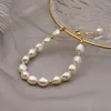 Strand Elegant Jewelry Pearl Bracelets For Women Small Rice Button Baroque Pearls Real Natural Freshwater Girls