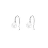 Stud Earrings Baroque Button Natural Freshwater Pearl Ear Spoon Style 925 Sterling Silver Classic For Women