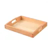 Assiettes plateau en bois boîte de service Durable conteneur de rangement pratique pour les choses à peindre