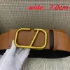 7cm 2cm Ceinture de créateur Ceinture de luxe pour hommes Nouvelle ceinture de taille ultra large et ultra fine pour femmes Bouton de lettre en cuir Jupe en jean Trench Coat agrémenté de toutes les ceintures assorties