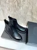 Bottines de moto à plateforme pour hommes, marque de mode, bottes de moto imperméables en cuir véritable, bottes Martin à enfiler, taille 38-45