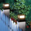 Lampy trawnikowe Ogród Solar Light Outdoor Patio Fence Brama Street Lampa Wodoodporna słoneczna światło na werandy schody w ganku