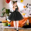 Cosplay Kid Girl Cartoon Tutu Leopard Dress Halloween Cat Zebra Giraffe Animal Cosplay Cosplay Przyjęcie urodzinowe strój świąteczny 230406