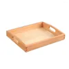 Assiettes plateau en bois boîte de service Durable conteneur de rangement pratique pour les choses à peindre