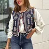 Gilet da donna 2024 Moda Boho femminile senza maniche girocollo giacche aperte sul davanti Capispalla ricamati autunnali vintage